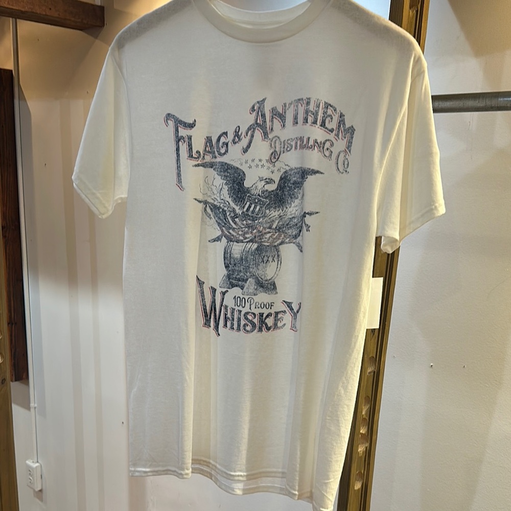 Flag & Anthem White Short Sleeve Graphic Tee